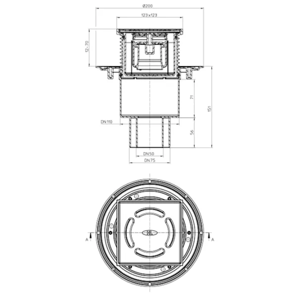 Rigolă de duș HL HL310Prblue Inox photo 2