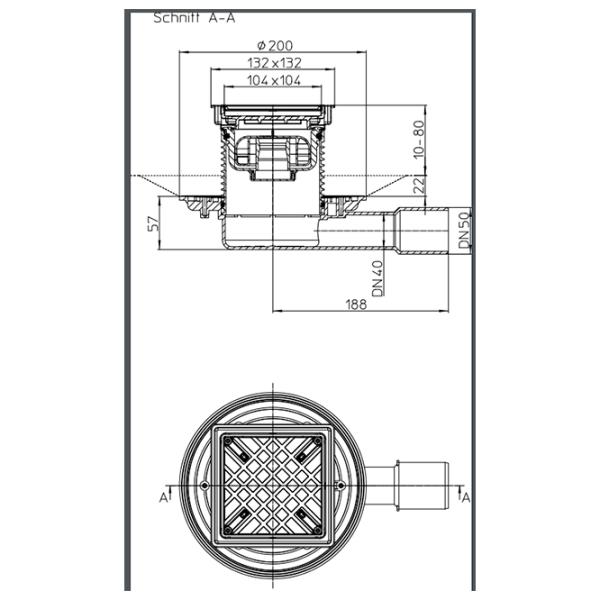 Трап для душа HL HL90Pr-3020 Пластик photo 2 Трап для душа HL HL90Pr-3020 Пластик photo 2