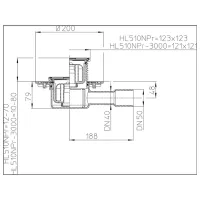 Rigolă de duș HL HL510NPr Plastic photo 2