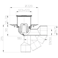 Трап для душа HL HL80.1 Пластик photo 2