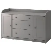 Комод Ikea Hauga 84 x 140 x 46см / МДФ / Серый 