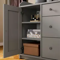 Comodă Ikea Hauga 84 x 140 x 46 / MDF / Gray photo 2