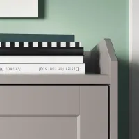Comodă Ikea Hauga 84 x 140 x 46 / MDF / Gray photo 4