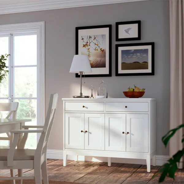 Comodă Ikea Idanas 95 x 124 x 50 / MDF / Alb photo 2