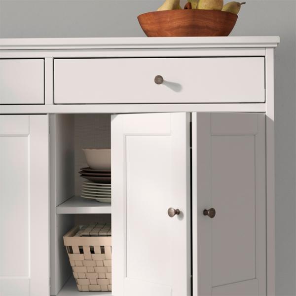 Comodă Ikea Idanas 95 x 124 x 50 / MDF / Alb photo 4