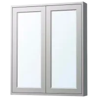 Шкаф с зеркалом Ikea Tannforsen 95 x 80 x 15см / Зеркало / Grey