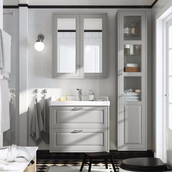 Dulap cu oglindă Ikea Tannforsen 95 x 80 x 15 / Oglindă / Grey photo 3 Dulap cu oglindă Ikea Tannforsen 95 x 80 x 15 / Oglindă / Grey photo 3