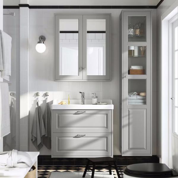 Dulap cu oglindă Ikea Tannforsen 95 x 80 x 15 / Oglindă / Grey photo 3 Dulap cu oglindă Ikea Tannforsen 95 x 80 x 15 / Oglindă / Grey photo 3