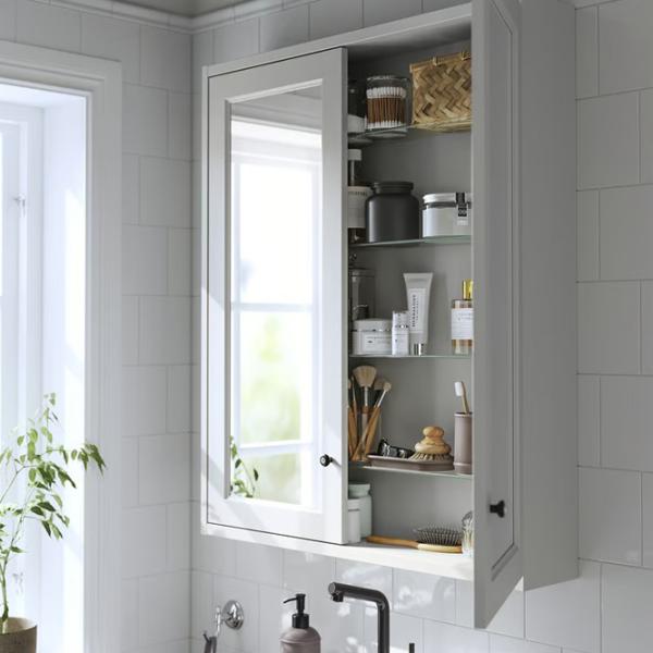 Dulap cu oglindă Ikea Tannforsen 95 x 80 x 15 / Oglindă / Grey photo 4 Dulap cu oglindă Ikea Tannforsen 95 x 80 x 15 / Oglindă / Grey photo 4