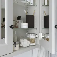 Dulap cu oglindă Ikea Tannforsen 95 x 80 x 15 / Oglindă / Grey photo 5