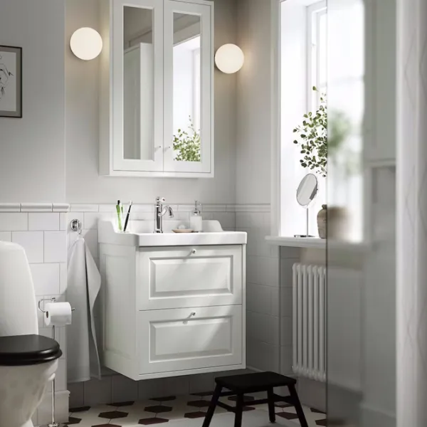 Dulap cu oglindă Ikea Tannforsen 95 x 60 x 15 / Oglindă / White photo 3 Dulap cu oglindă Ikea Tannforsen 95 x 60 x 15 / Oglindă / White photo 3