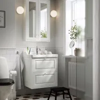 Dulap cu oglindă Ikea Tannforsen 95 x 60 x 15 / Oglindă / White photo 3