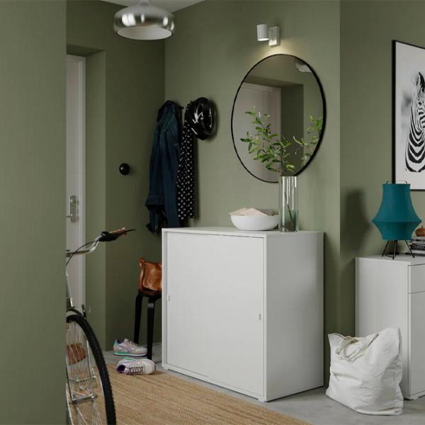 Comodă Ikea Vihals 90 x 95 x 47 / MDF / Alb photo 2