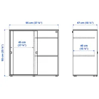 Comodă Ikea Vihals 90 x 95 x 47 / MDF / Alb photo 6