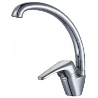 Смеситель для кухни ESTA E-042 Однорычажный / Поворотный / Латунь / Нержавеющая сталь