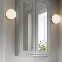 Dulap cu oglindă Ikea Tannforsen 95 x 60 x 15 / Oglindă / Grey photo 2