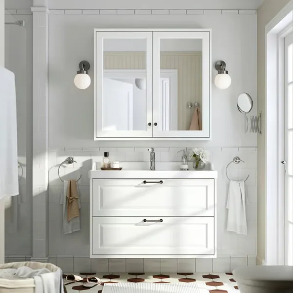 Dulap cu oglindă Ikea Tannforsen 95 x 100 x 15 / Oglindă / White photo 2 Dulap cu oglindă Ikea Tannforsen 95 x 100 x 15 / Oglindă / White photo 2