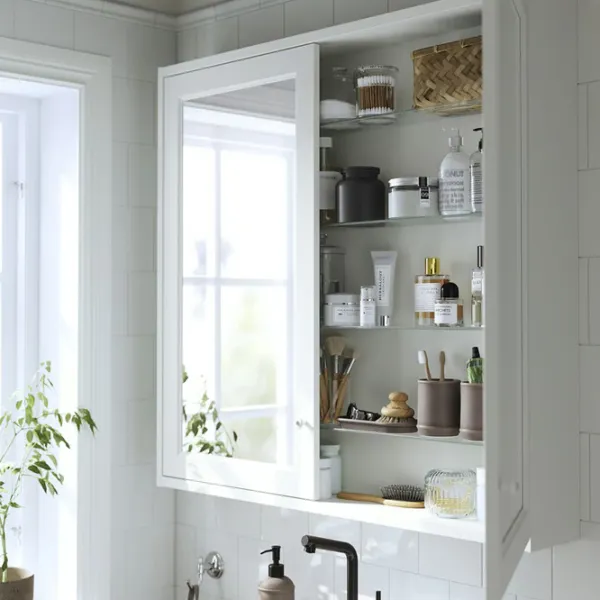 Dulap cu oglindă Ikea Tannforsen 95 x 100 x 15 / Oglindă / White photo 3 Dulap cu oglindă Ikea Tannforsen 95 x 100 x 15 / Oglindă / White photo 3