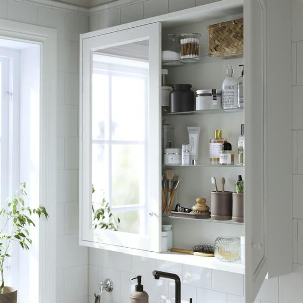 Dulap cu oglindă Ikea Tannforsen 95 x 100 x 15 / Oglindă / White photo 3 Dulap cu oglindă Ikea Tannforsen 95 x 100 x 15 / Oglindă / White photo 3