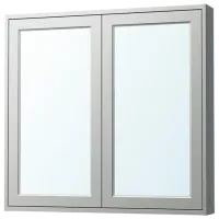 Шкаф с зеркалом Ikea Tannforsen 95 x 100 x 15см / Зеркало / Grey