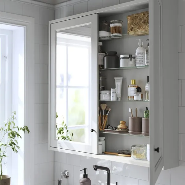 Dulap cu oglindă Ikea Tannforsen 95 x 100 x 15 / Oglindă / Grey photo 3 Dulap cu oglindă Ikea Tannforsen 95 x 100 x 15 / Oglindă / Grey photo 3
