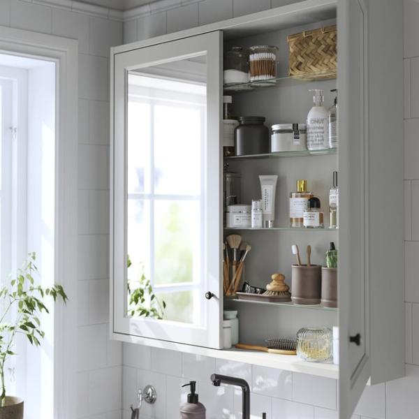 Dulap cu oglindă Ikea Tannforsen 95 x 100 x 15 / Oglindă / Grey photo 3 Dulap cu oglindă Ikea Tannforsen 95 x 100 x 15 / Oglindă / Grey photo 3