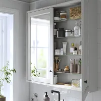 Dulap cu oglindă Ikea Tannforsen 95 x 100 x 15 / Oglindă / Grey photo 3