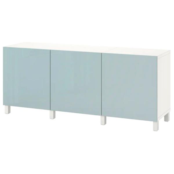 Comodă Ikea Besta 74 x 180 x 42 / MDF / Sur albastru deschis photo 1