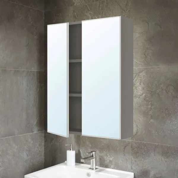 Dulap cu oglindă Ikea Enhet 75 x 60 x 17 / Oglindă / Grey photo 2 Dulap cu oglindă Ikea Enhet 75 x 60 x 17 / Oglindă / Grey photo 2