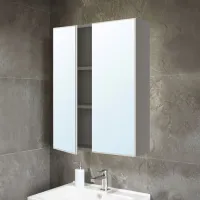 Dulap cu oglindă Ikea Enhet 75 x 60 x 17 / Oglindă / Grey photo 2