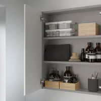 Dulap cu oglindă Ikea Enhet 75 x 60 x 17 / Oglindă / Grey photo 4