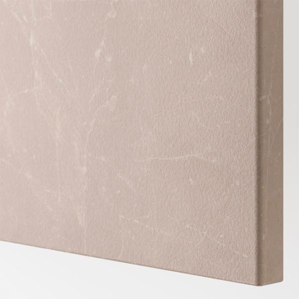 Comodă Ikea Besta 74 x 120 x 42 / MDF / Mramură bej photo 4