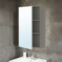 Шкаф с зеркалом Ikea Enhet 75 x 40 x 17см / Зеркало / Grey photo 2