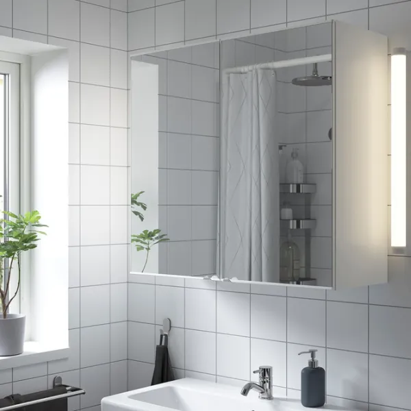 Dulap cu oglindă Ikea Enhet 75 x 80 x 32 / Oglindă / White photo 2 Dulap cu oglindă Ikea Enhet 75 x 80 x 32 / Oglindă / White photo 2