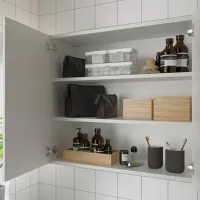 Dulap cu oglindă Ikea Enhet 75 x 80 x 32 / Oglindă / White photo 4