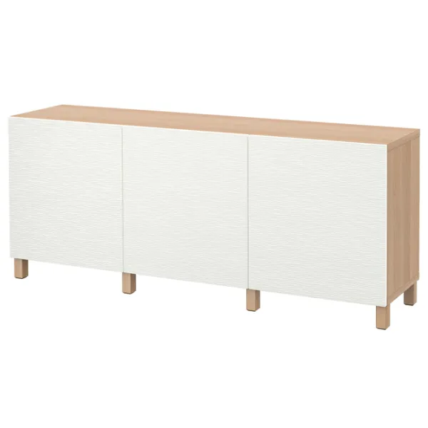 Comodă Ikea Besta 74 x 180 x 42 / MDF / Alb photo 1