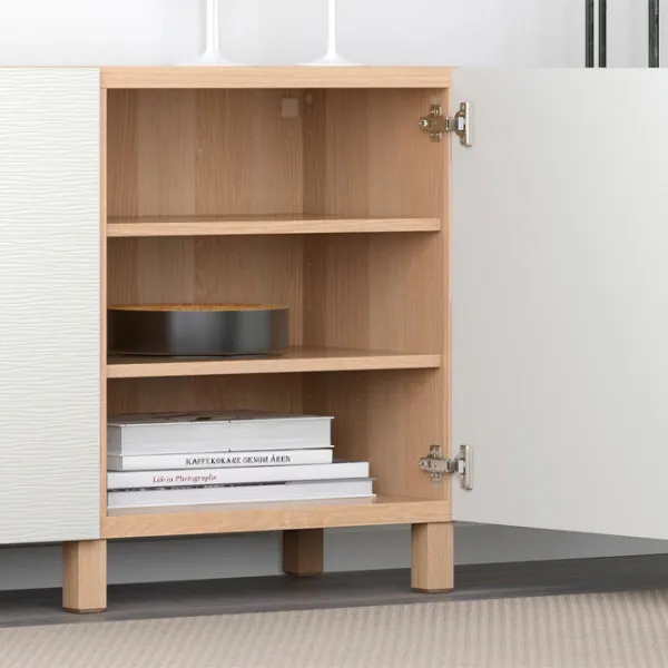 Comodă Ikea Besta 74 x 180 x 42 / MDF / Alb photo 2