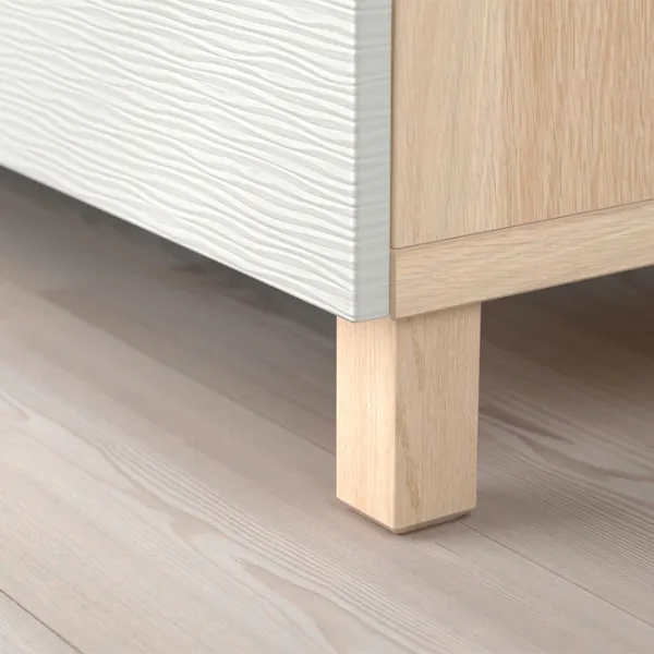 Comodă Ikea Besta 74 x 180 x 42 / MDF / Alb photo 4