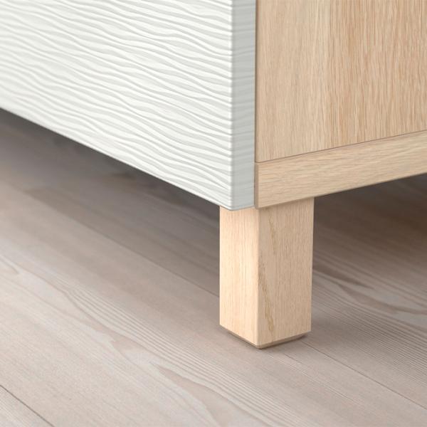 Comodă Ikea Besta 74 x 180 x 42 / MDF / Alb photo 4