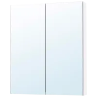 Шкаф с зеркалом Ikea Lettan 95 x 80 x 15см / Зеркало / Серебро