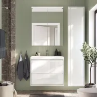 Dulap cu oglindă Ikea Lettan 95 x 80 x 15 / Oglindă / Silver photo 3