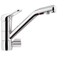 Baterie pentru bucătărie Remer 40DW 3 Mono comandă / Pivotantă / Alamă / Inox