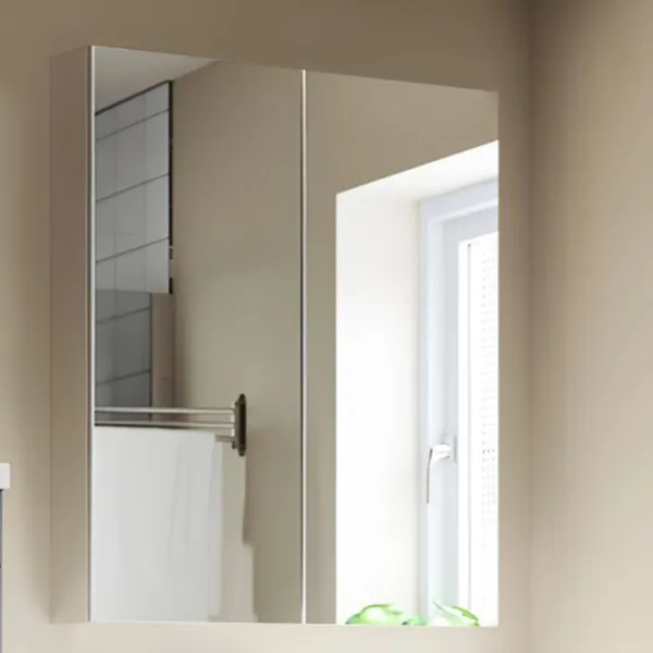 Dulap cu oglindă Ikea Lettan 95 x 100 x 15 / Oglindă / Silver photo 2 Dulap cu oglindă Ikea Lettan 95 x 100 x 15 / Oglindă / Silver photo 2