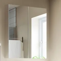 Dulap cu oglindă Ikea Lettan 95 x 100 x 15 / Oglindă / Silver photo 2