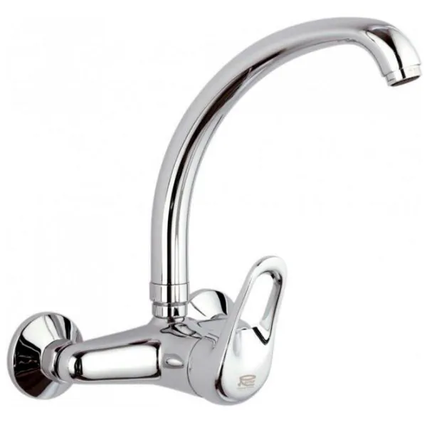 Baterie pentru bucătărie Remer KISS 43 Mono comandă / Pivotantă / Alamă / Inox photo 1 Baterie pentru bucătărie Remer KISS 43 Mono comandă / Pivotantă / Alamă / Inox photo 1