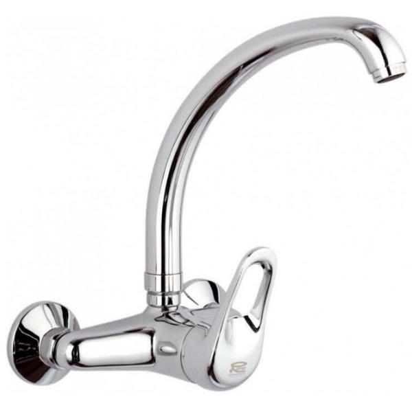 Baterie pentru bucătărie Remer KISS 43 Mono comandă / Pivotantă / Alamă / Inox photo 1 Baterie pentru bucătărie Remer KISS 43 Mono comandă / Pivotantă / Alamă / Inox photo 1