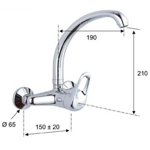 Baterie pentru bucătărie Remer KISS 43 Mono comandă / Pivotantă / Alamă / Inox photo 2 Baterie pentru bucătărie Remer KISS 43 Mono comandă / Pivotantă / Alamă / Inox photo 2