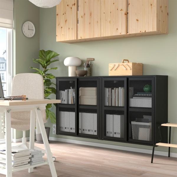 Comodă Ikea Ivar 83 x 160 x 30 / Oțel / Black photo 3