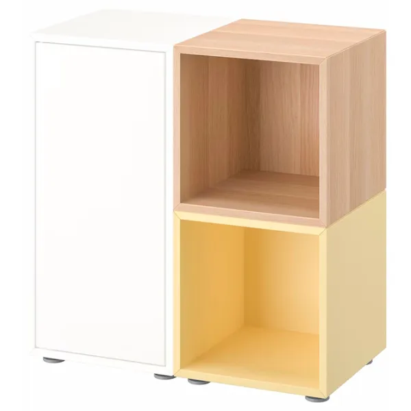Comodă Ikea Eket 72 x 70 x 35 / MDF / Alb Stejar Antichizat Galben deschis photo 1