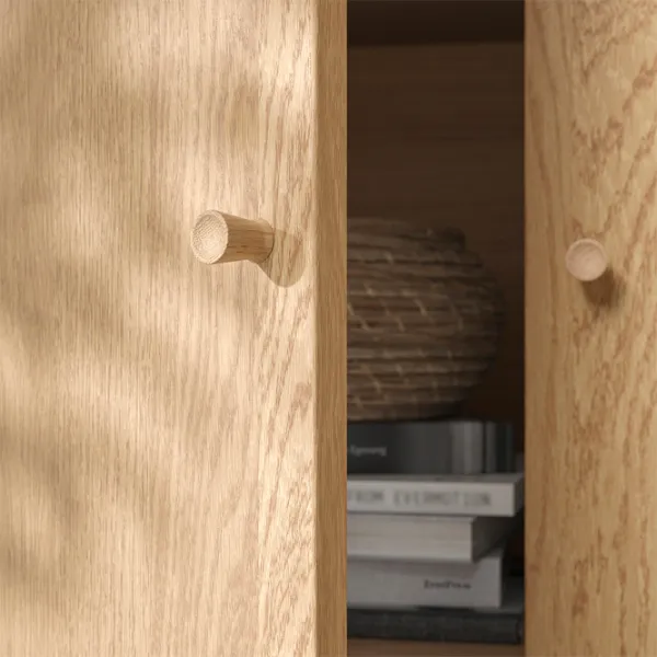 Comodă Ikea Tonstad 90 x 202.3 x 47 / MDF / Oak Veneer photo 2